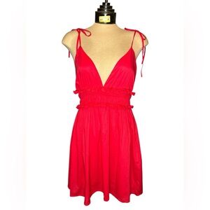 Pink Lily Fuchsia Hot Pink Babydoll Sundress Size‎ Small Style MF039 NWOT